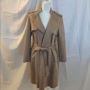 H&M Pink/Mauve faux suede size 8 trench coat